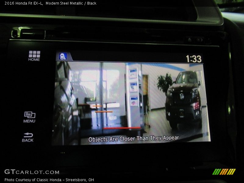 Modern Steel Metallic / Black 2016 Honda Fit EX-L