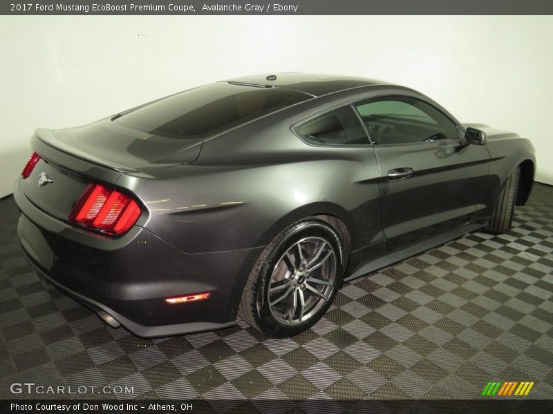 Avalanche Gray / Ebony 2017 Ford Mustang EcoBoost Premium Coupe