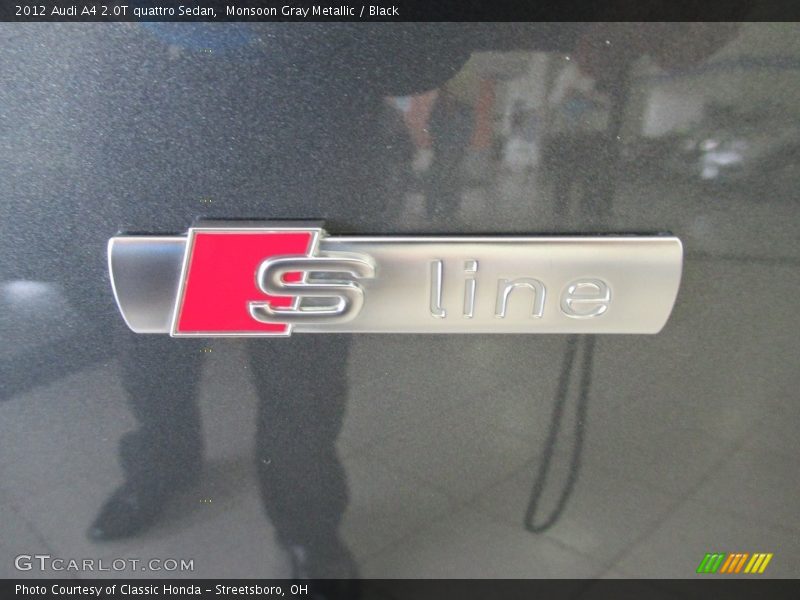 Monsoon Gray Metallic / Black 2012 Audi A4 2.0T quattro Sedan