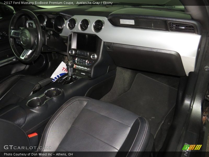 Avalanche Gray / Ebony 2017 Ford Mustang EcoBoost Premium Coupe