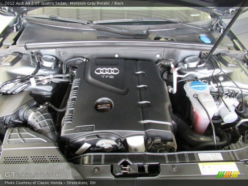 Monsoon Gray Metallic / Black 2012 Audi A4 2.0T quattro Sedan