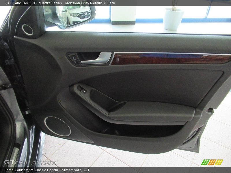 Monsoon Gray Metallic / Black 2012 Audi A4 2.0T quattro Sedan