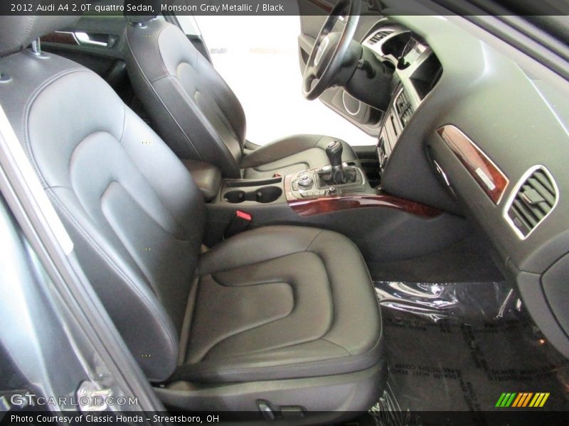 Monsoon Gray Metallic / Black 2012 Audi A4 2.0T quattro Sedan