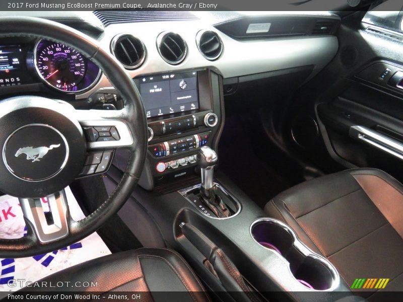 Avalanche Gray / Ebony 2017 Ford Mustang EcoBoost Premium Coupe