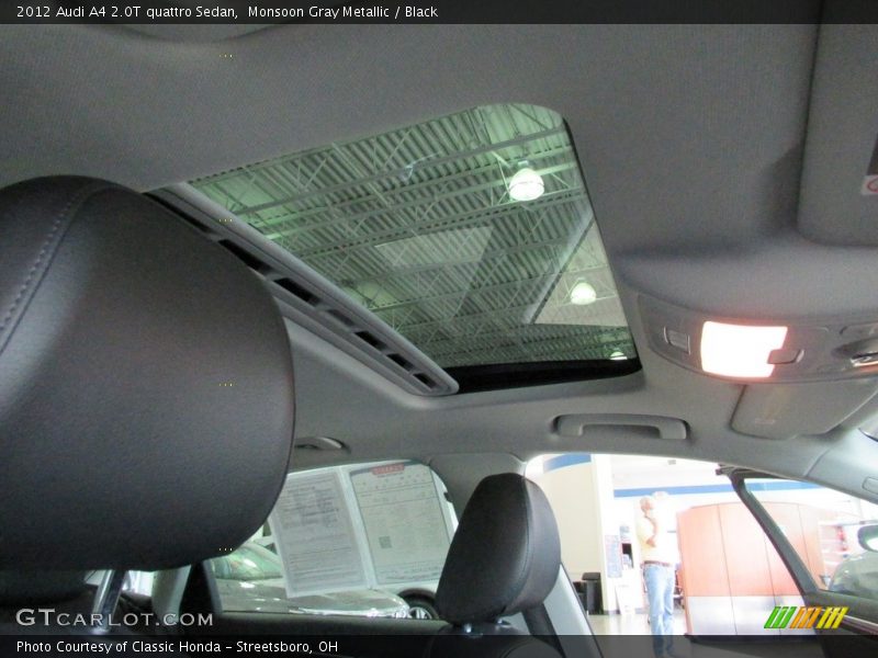 Monsoon Gray Metallic / Black 2012 Audi A4 2.0T quattro Sedan