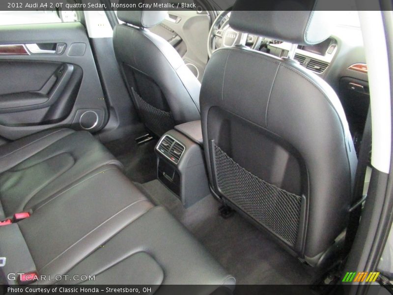 Monsoon Gray Metallic / Black 2012 Audi A4 2.0T quattro Sedan