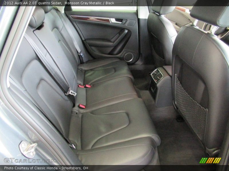 Monsoon Gray Metallic / Black 2012 Audi A4 2.0T quattro Sedan