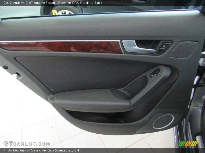 Monsoon Gray Metallic / Black 2012 Audi A4 2.0T quattro Sedan