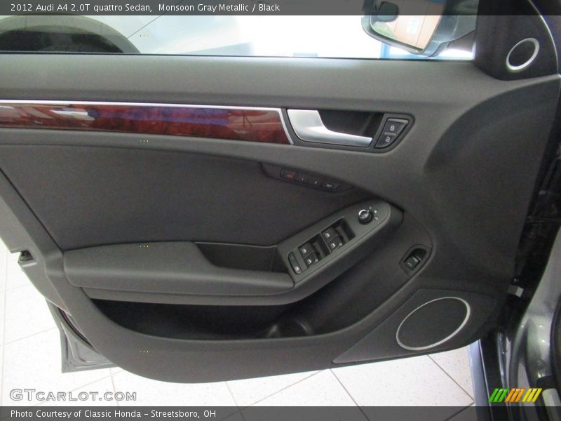 Monsoon Gray Metallic / Black 2012 Audi A4 2.0T quattro Sedan