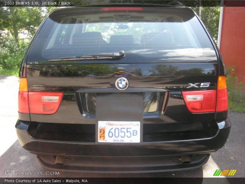 Jet Black / Black 2003 BMW X5 3.0i