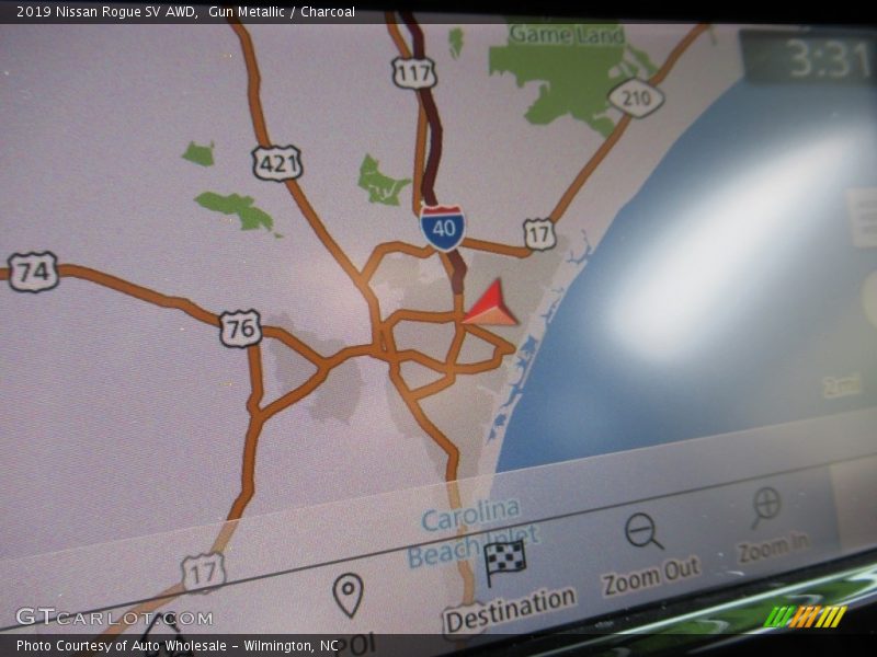 Gun Metallic / Charcoal 2019 Nissan Rogue SV AWD