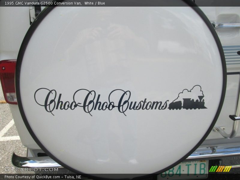 White / Blue 1995 GMC Vandura G2500 Conversion Van