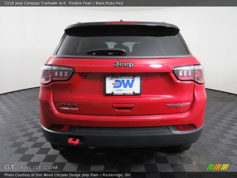 Redline Pearl / Black/Ruby Red 2018 Jeep Compass Trailhawk 4x4