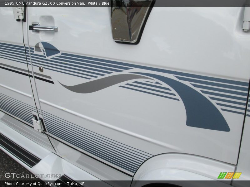 White / Blue 1995 GMC Vandura G2500 Conversion Van