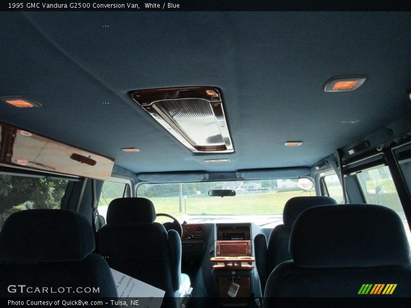 White / Blue 1995 GMC Vandura G2500 Conversion Van