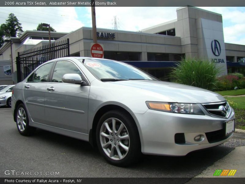 Alabaster Silver Metallic / Ebony Black 2006 Acura TSX Sedan