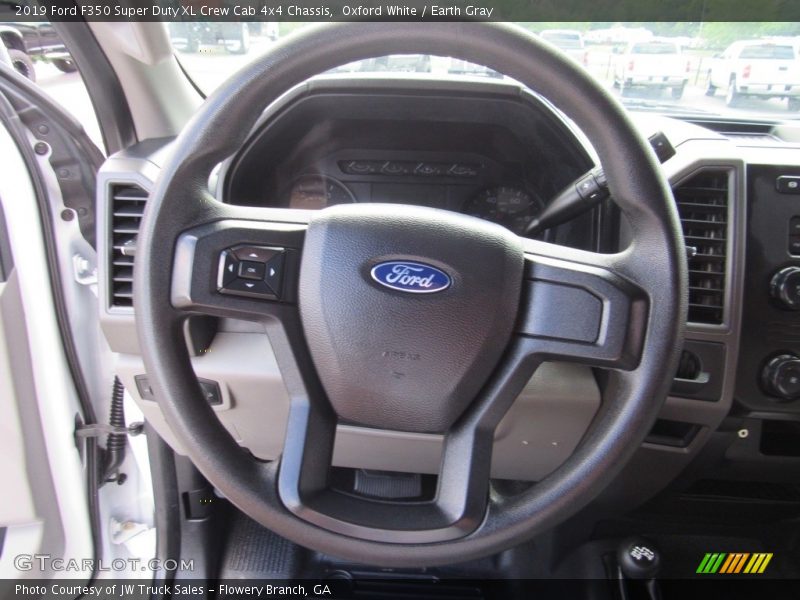 Oxford White / Earth Gray 2019 Ford F350 Super Duty XL Crew Cab 4x4 Chassis