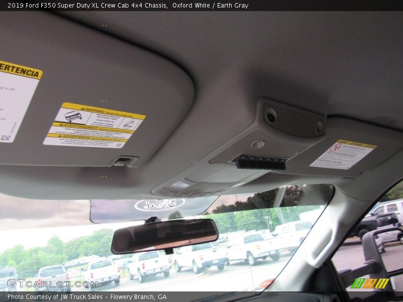 Oxford White / Earth Gray 2019 Ford F350 Super Duty XL Crew Cab 4x4 Chassis