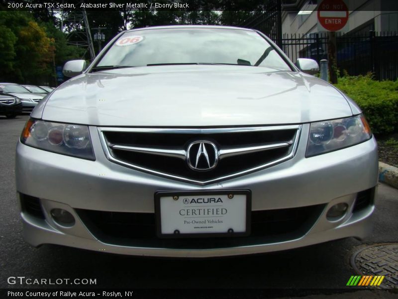 Alabaster Silver Metallic / Ebony Black 2006 Acura TSX Sedan