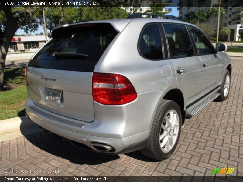 Crystal Silver Metallic / Black 2009 Porsche Cayenne