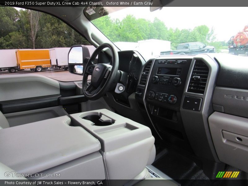 Oxford White / Earth Gray 2019 Ford F350 Super Duty XL Crew Cab 4x4 Chassis