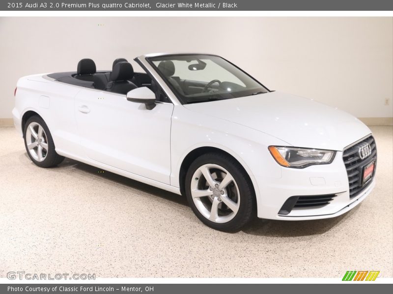 Glacier White Metallic / Black 2015 Audi A3 2.0 Premium Plus quattro Cabriolet