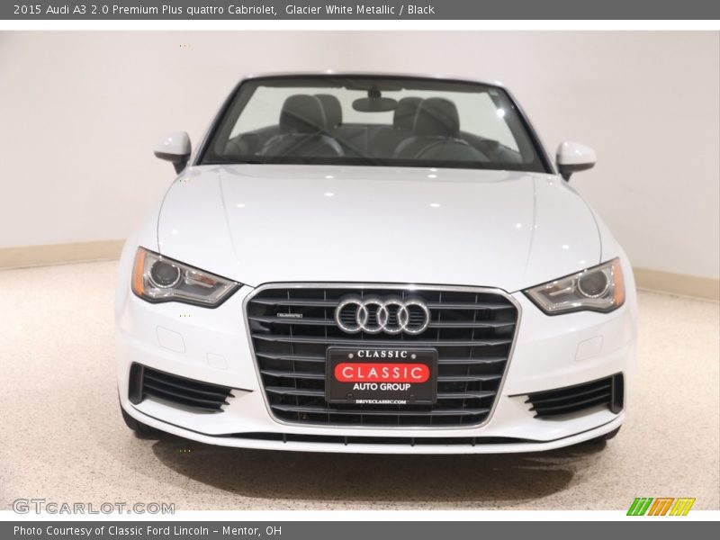 Glacier White Metallic / Black 2015 Audi A3 2.0 Premium Plus quattro Cabriolet