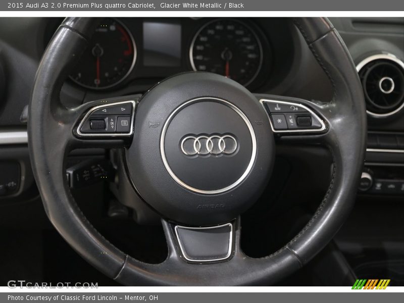 Glacier White Metallic / Black 2015 Audi A3 2.0 Premium Plus quattro Cabriolet