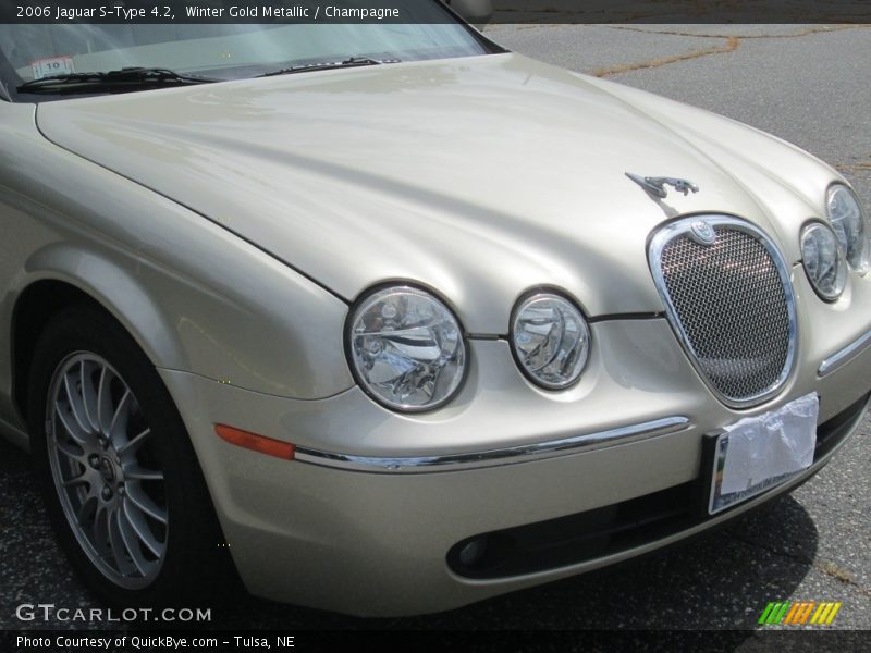 Winter Gold Metallic / Champagne 2006 Jaguar S-Type 4.2