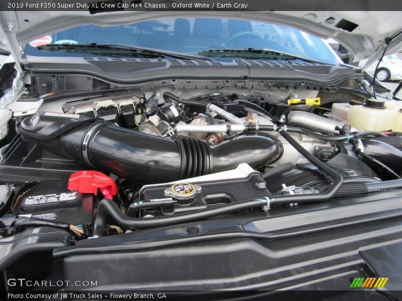 Oxford White / Earth Gray 2019 Ford F350 Super Duty XL Crew Cab 4x4 Chassis