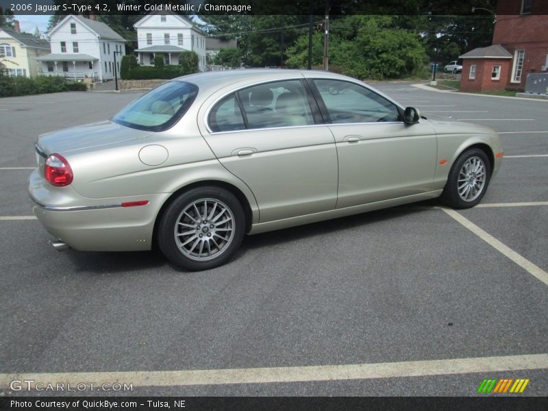 Winter Gold Metallic / Champagne 2006 Jaguar S-Type 4.2