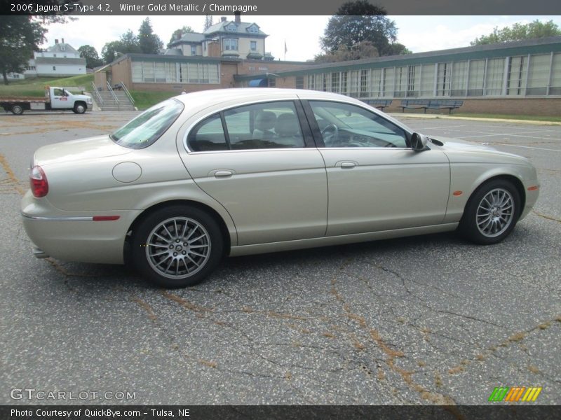 Winter Gold Metallic / Champagne 2006 Jaguar S-Type 4.2