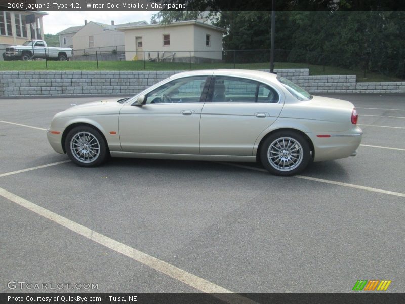 Winter Gold Metallic / Champagne 2006 Jaguar S-Type 4.2
