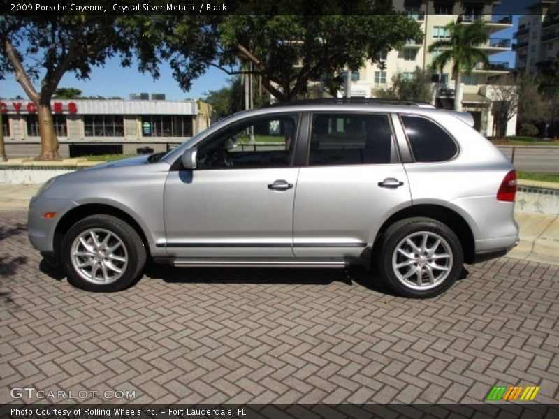 Crystal Silver Metallic / Black 2009 Porsche Cayenne