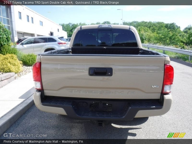 Quicksand / TRD Black/Orange 2017 Toyota Tacoma TRD Sport Double Cab 4x4