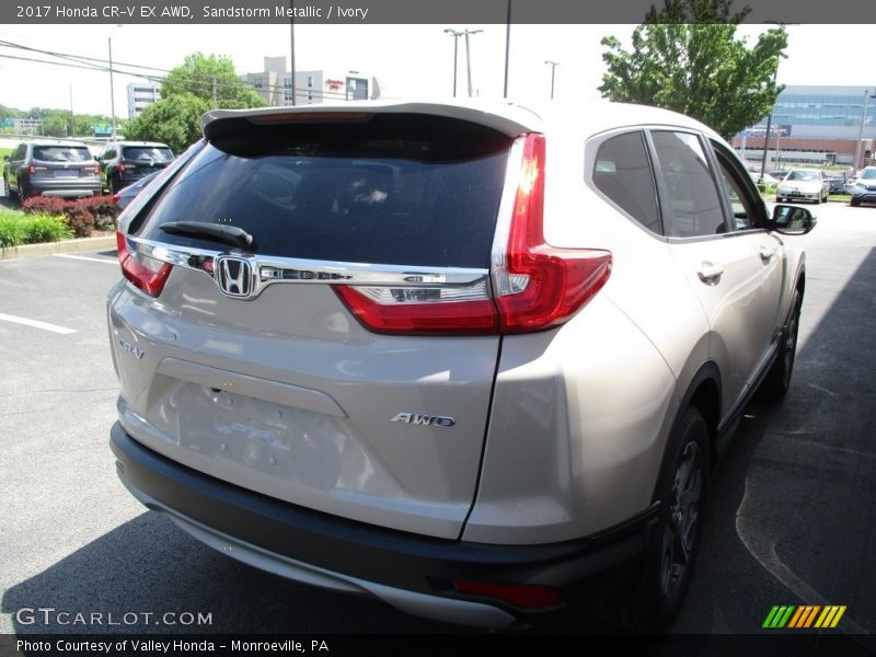 Sandstorm Metallic / Ivory 2017 Honda CR-V EX AWD