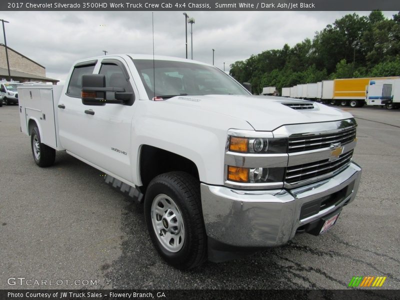 Summit White / Dark Ash/Jet Black 2017 Chevrolet Silverado 3500HD Work Truck Crew Cab 4x4 Chassis