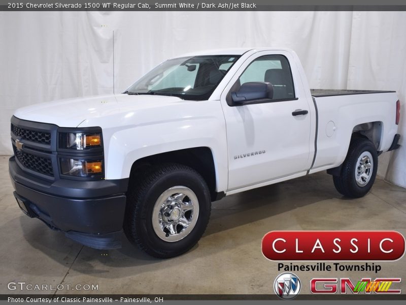 Summit White / Dark Ash/Jet Black 2015 Chevrolet Silverado 1500 WT Regular Cab