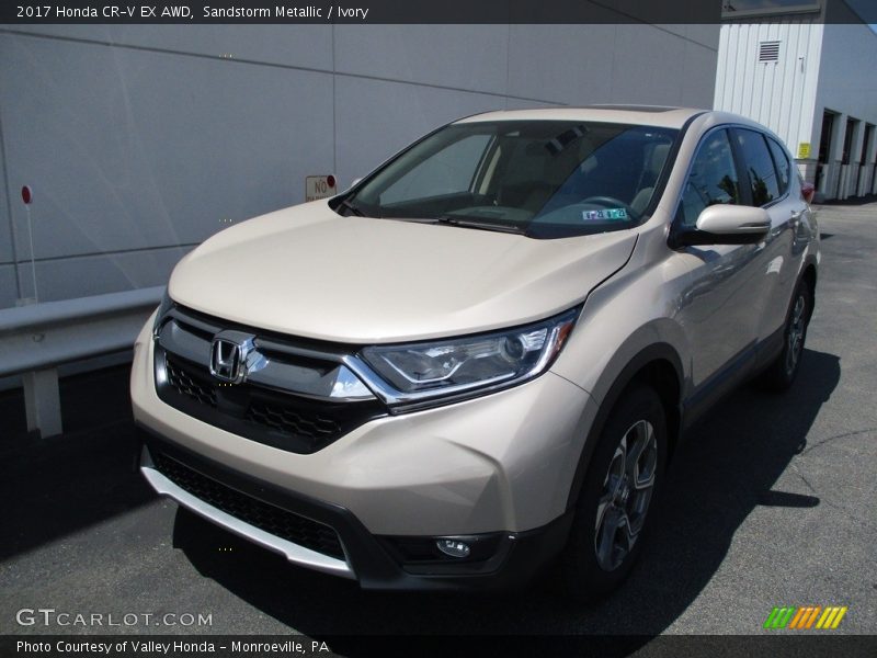 Sandstorm Metallic / Ivory 2017 Honda CR-V EX AWD