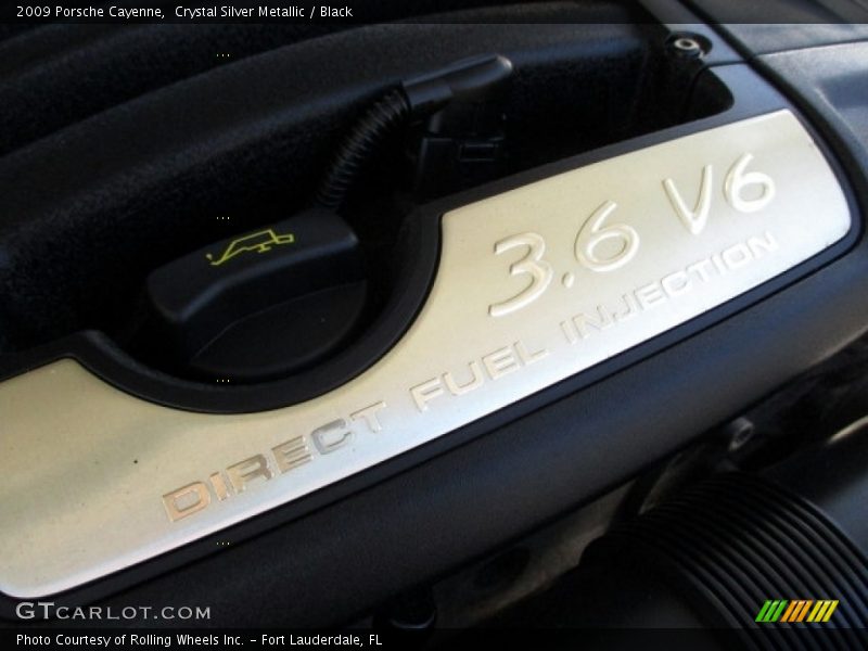 Crystal Silver Metallic / Black 2009 Porsche Cayenne