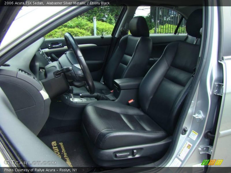 Alabaster Silver Metallic / Ebony Black 2006 Acura TSX Sedan