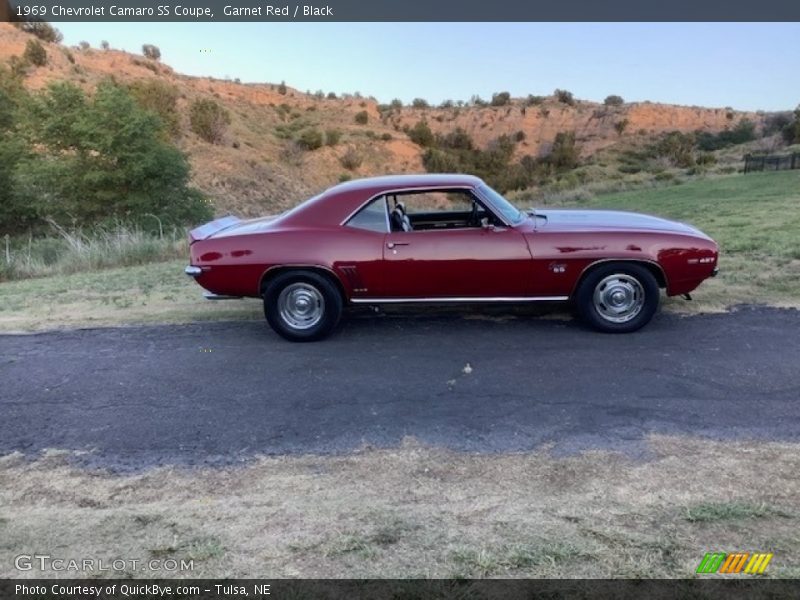 Garnet Red / Black 1969 Chevrolet Camaro SS Coupe