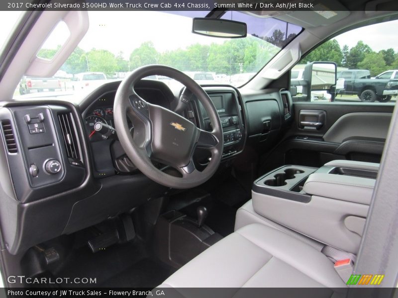  2017 Silverado 3500HD Work Truck Crew Cab 4x4 Chassis Dark Ash/Jet Black Interior