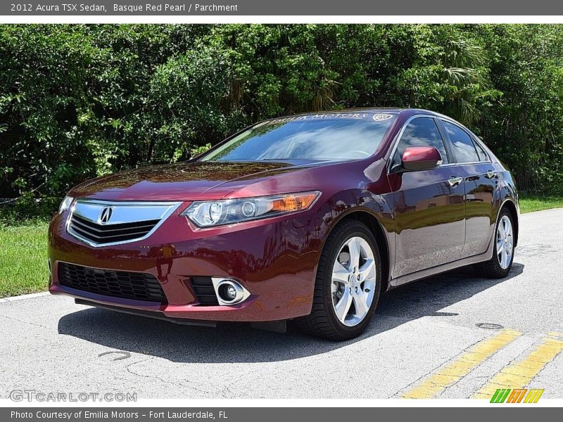 Basque Red Pearl / Parchment 2012 Acura TSX Sedan