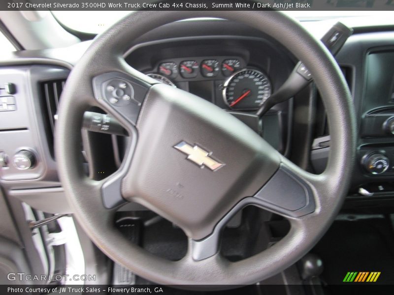Summit White / Dark Ash/Jet Black 2017 Chevrolet Silverado 3500HD Work Truck Crew Cab 4x4 Chassis