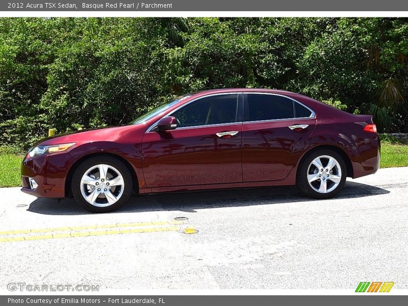 Basque Red Pearl / Parchment 2012 Acura TSX Sedan