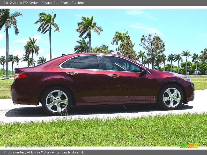 Basque Red Pearl / Parchment 2012 Acura TSX Sedan