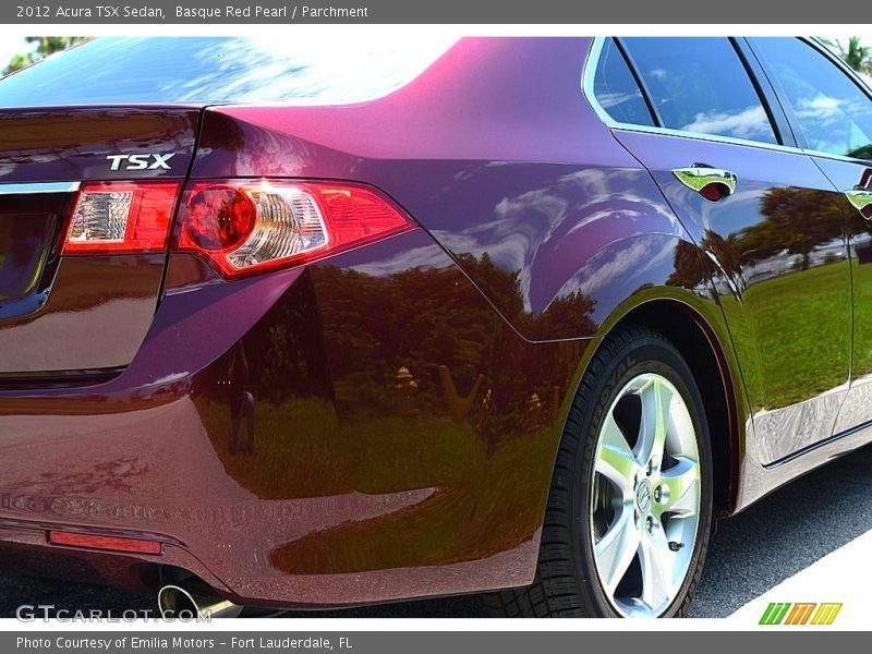 Basque Red Pearl / Parchment 2012 Acura TSX Sedan