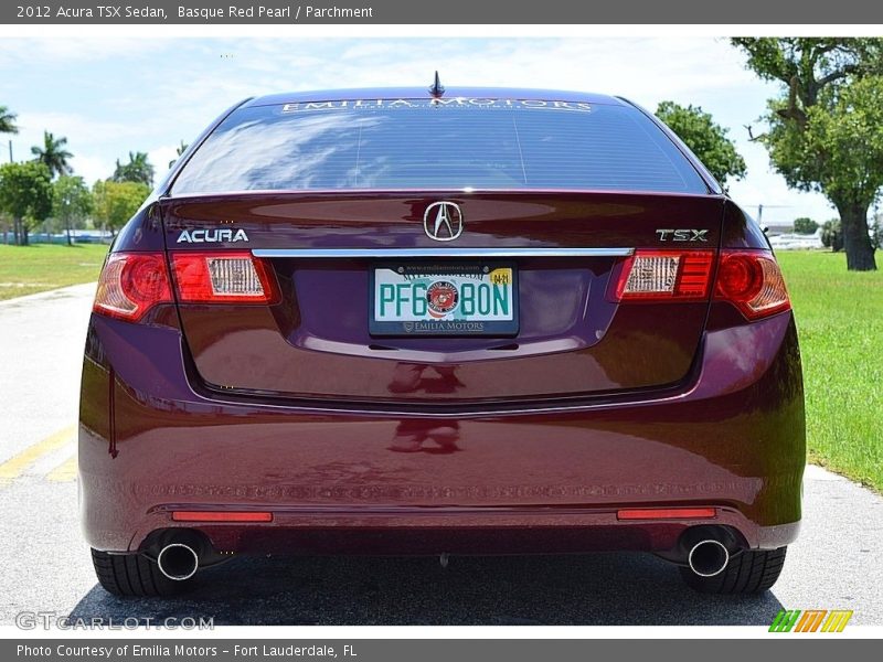 Basque Red Pearl / Parchment 2012 Acura TSX Sedan
