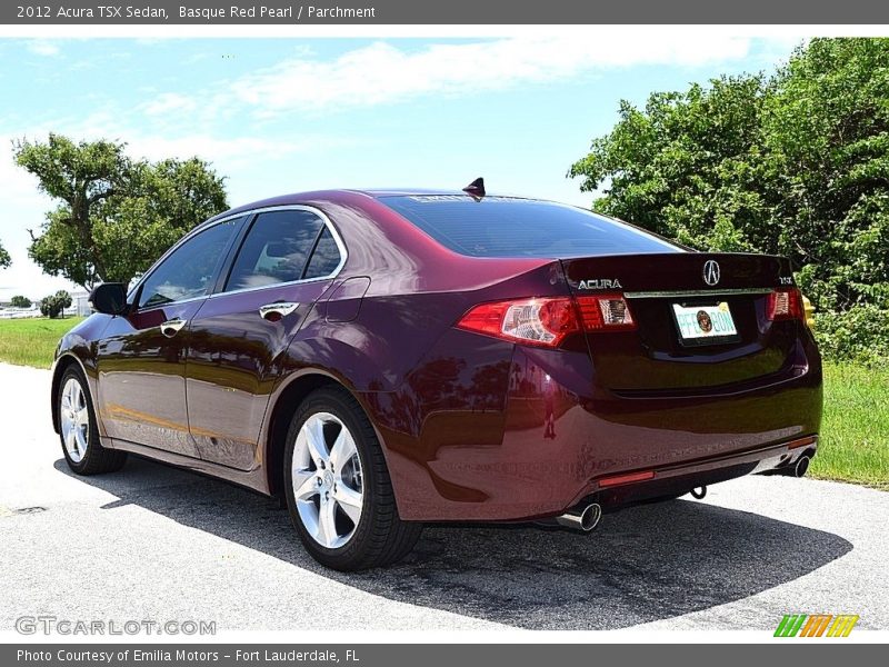 Basque Red Pearl / Parchment 2012 Acura TSX Sedan